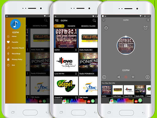 Run android online APK GGFM 90.1 Fm Gospel Radio Stations Live NO OFICIAL from MyAndroid or emulate GGFM 90.1 Fm Gospel Radio Stations Live NO OFICIAL using MyAndroid