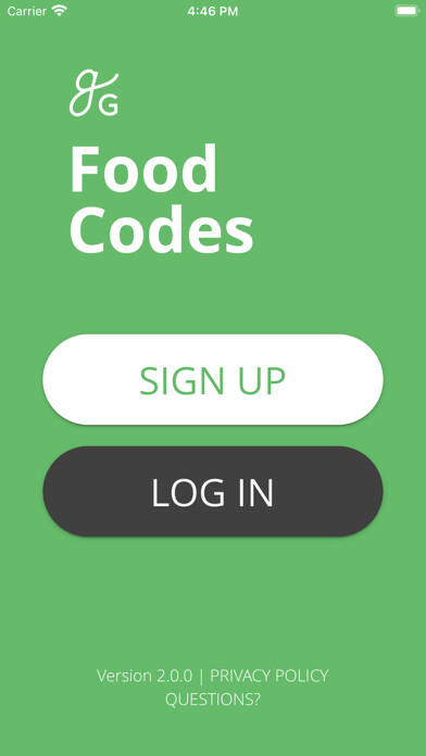 Emulate iPhone app GG Food Codes using MyAndroid Emulate iPhone app GG Food Codes using MyAndroid