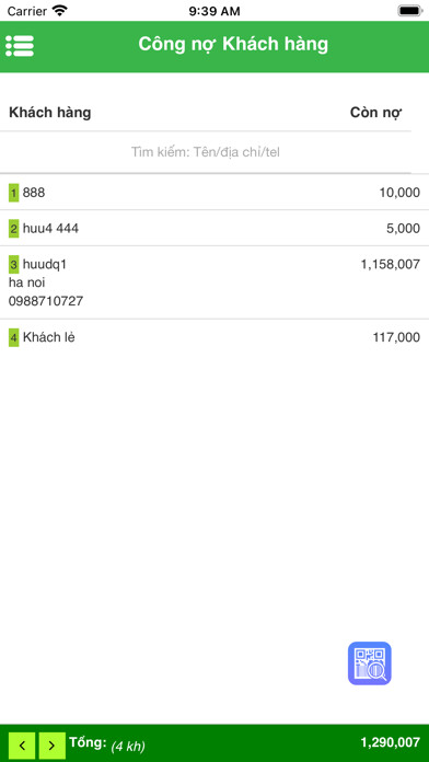 Emulate iPhone app Ghi Đơn using MyAndroid