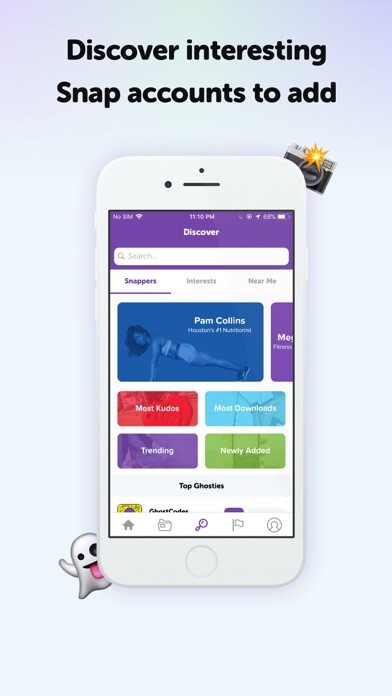 Emulate iPhone app GhostCodes -Discovery for Snap using MyAndroid