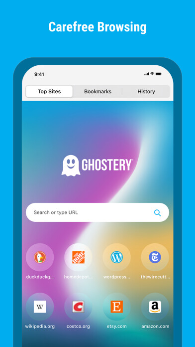 Emulate iPhone app Ghostery Dawn Privacy Browser using MyAndroid Emulate iPhone app Ghostery Dawn Privacy Browser using MyAndroid