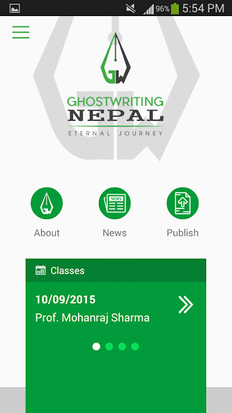 Run android online APK Ghost Writing Nepal from MyAndroid or emulate Ghost Writing Nepal using MyAndroid