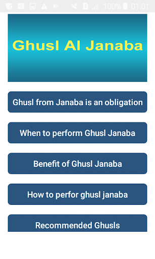 Run android online APK Ghusl Janabat - major ablution from MyAndroid or emulate Ghusl Janabat - major ablution using MyAndroid