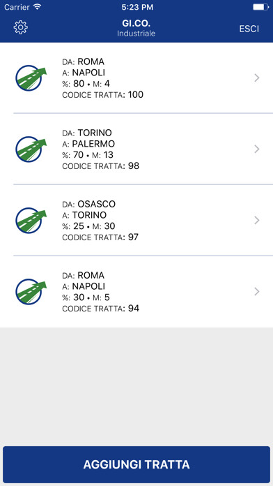 Emulate iPhone app Gi.Co. Industriale using MyAndroid