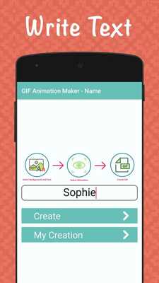Emulate Android APK GIF Animation Maker - Name