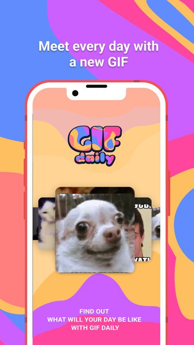 Emulate iPhone app GIF Daily: GIFs for Stories using MyAndroid