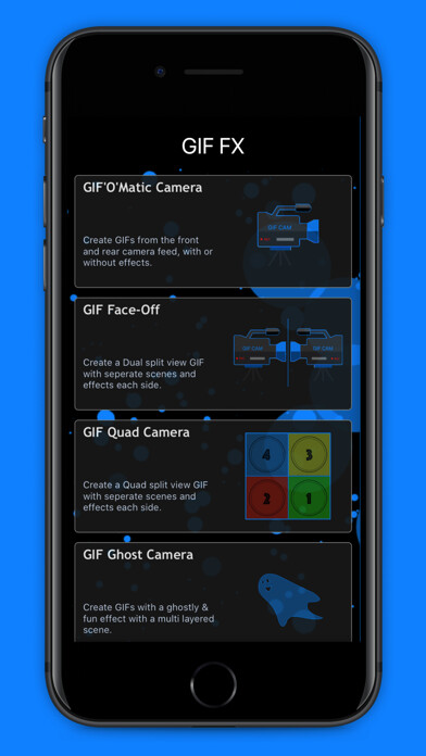 Emulate iPhone app GIF FX - GIF Maker Camera using MyAndroid