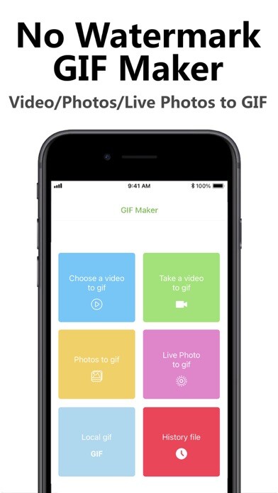 Emulate iPhone app GIF Maker&Converter:GIF Editor using MyAndroid