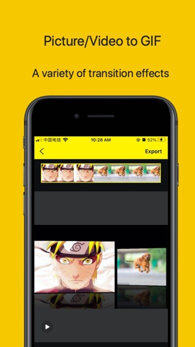 Emulate iPhone app GIF Maker - GIFs Creator using MyAndroid