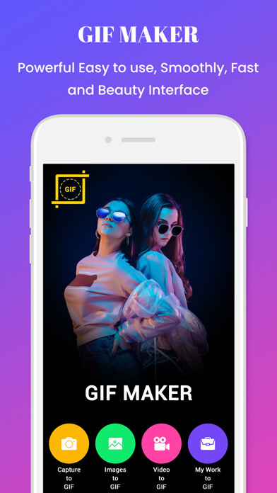 Emulate iPhone app GIF Maker : Images To GIF using MyAndroid