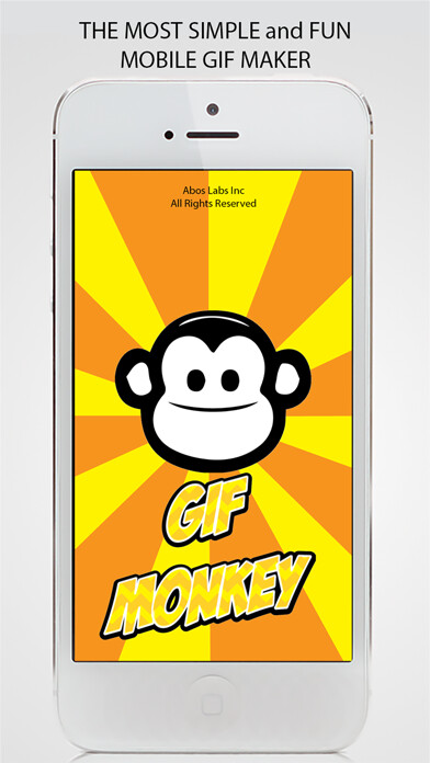 Emulate iPhone app Gif Monkey - Make or Edit Funny Animated GIFs from Video using MyAndroid