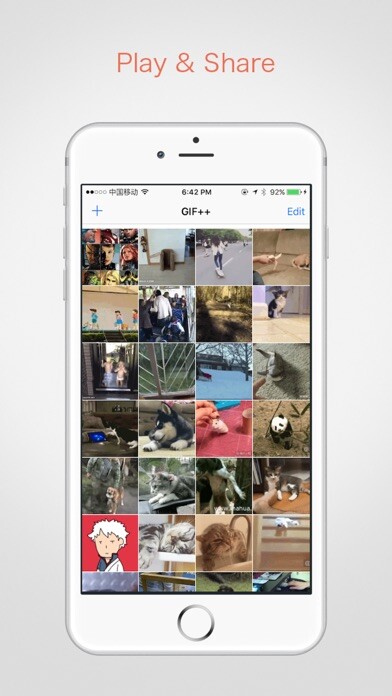 Emulate iPhone app GIF Plus - GIF Tool using MyAndroid Emulate iPhone app GIF Plus - GIF Tool using MyAndroid