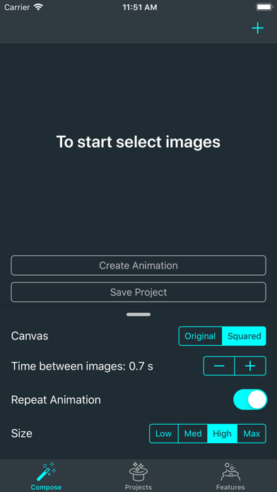 Emulate iPhone app GIFr – create animations using MyAndroid
