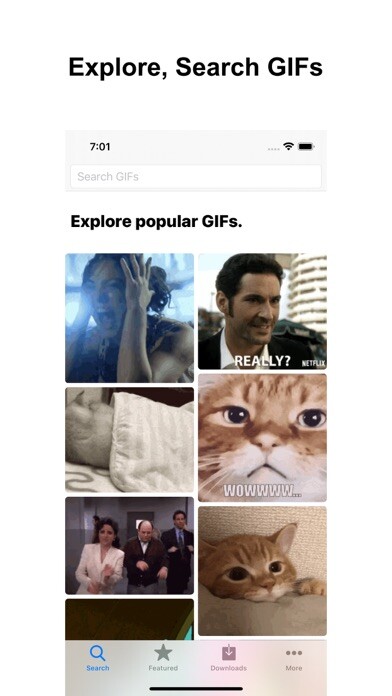 Emulate iPhone app GIF Search Album - GIFFF using MyAndroid Emulate iPhone app GIF Search Album - GIFFF using MyAndroid