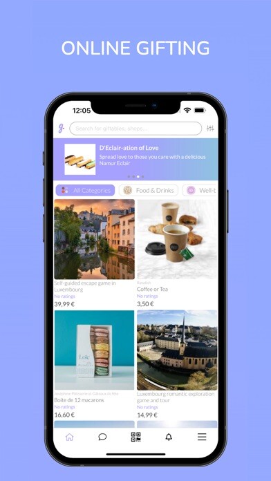 Emulate iPhone app Giftable using MyAndroid