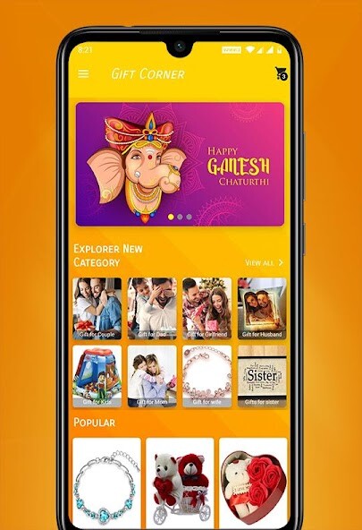 Run android online APK Gift Corner from MyAndroid or emulate Gift Corner using MyAndroid