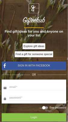 Emulate Android APK Gifteehub - Gift ideas