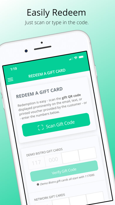 Emulate iPhone app Gift Local - Merchant Tools using MyAndroid Emulate iPhone app Gift Local - Merchant Tools using MyAndroid