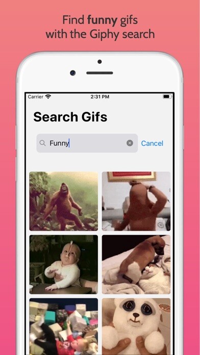 Emulate iPhone app GifTok using MyAndroid