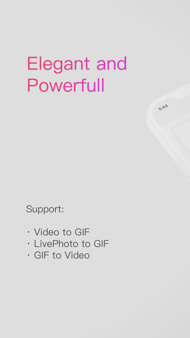Emulate iPhone app GIF Tools by Paperclip using MyAndroid