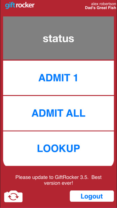 Emulate iPhone app GiftRocker TicketTaker using MyAndroid Emulate iPhone app GiftRocker TicketTaker using MyAndroid