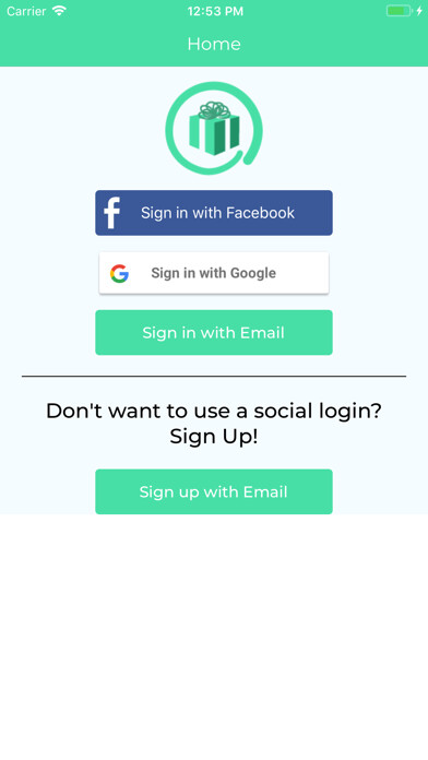 Emulate iPhone app Gift Sense using MyAndroid