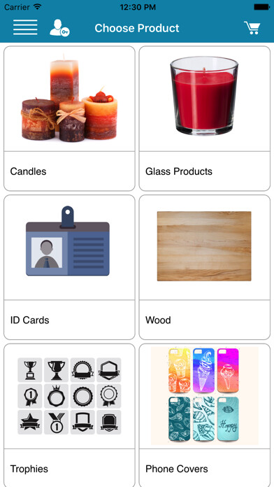 Emulate iPhone app Gift Shop Q8 using MyAndroid