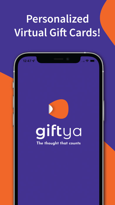 Emulate iPhone app GiftYa - Send Gift Cards using MyAndroid