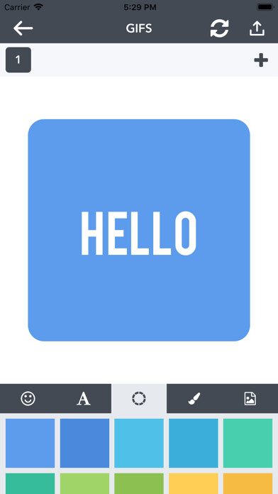 Emulate iPhone app Gifx - Best Gif Maker using MyAndroid
