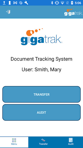 Emulate iPhone app GigaTrak® DTS Mobile using MyAndroid