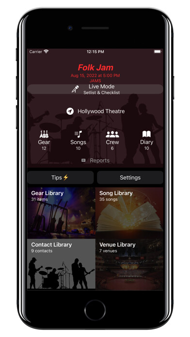 Emulate iPhone app GigBag Pro for Musicians using MyAndroid Emulate iPhone app GigBag Pro for Musicians using MyAndroid