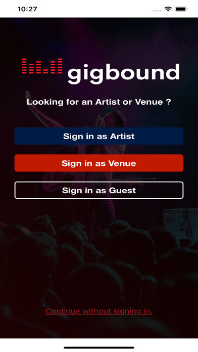 Emulate iPhone app GigBound using MyAndroid Emulate iPhone app GigBound using MyAndroid
