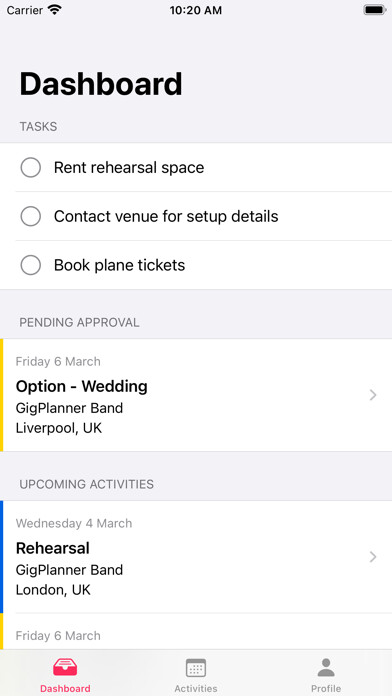 Emulate iPhone app GigPlanner using MyAndroid Emulate iPhone app GigPlanner using MyAndroid
