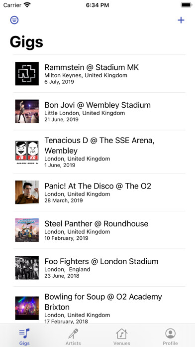 Emulate iPhone app GigTrack using MyAndroid Emulate iPhone app GigTrack using MyAndroid