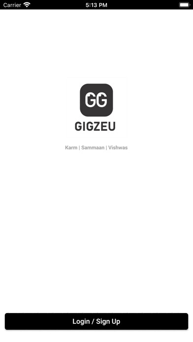 Emulate iPhone app Gigzeu using MyAndroid