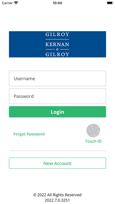 Emulate iPhone app Gilroy Kernan & Gilroy Online using MyAndroid
