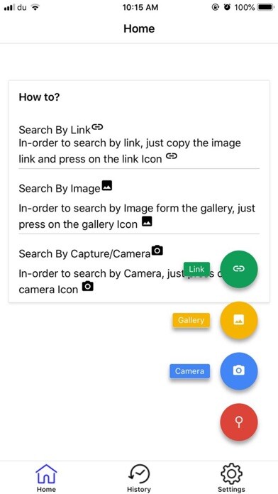 Emulate iPhone app GImageSearch using MyAndroid