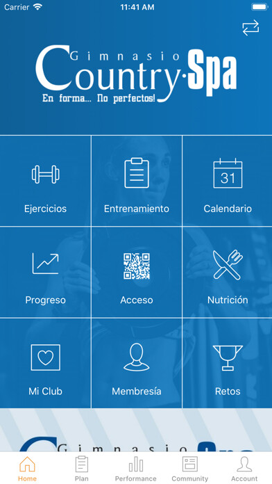 Emulate iPhone app GIMNASIO COUNTRY SPA using MyAndroid Emulate iPhone app GIMNASIO COUNTRY SPA using MyAndroid