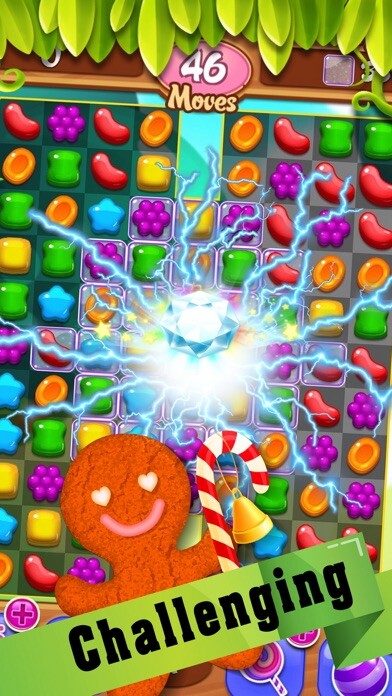 Emulate iPhone app Ginger amazing candy - for gems and jewels theme using MyAndroid
