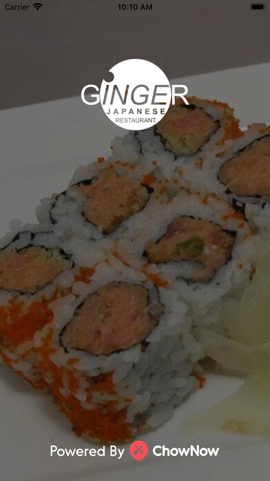 Emulate iPhone app Ginger Japanese Restaurant using MyAndroid