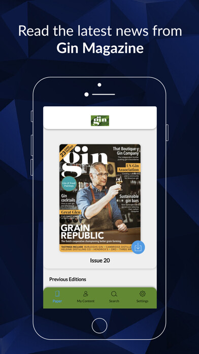 Emulate iPhone app Gin Magazine using MyAndroid