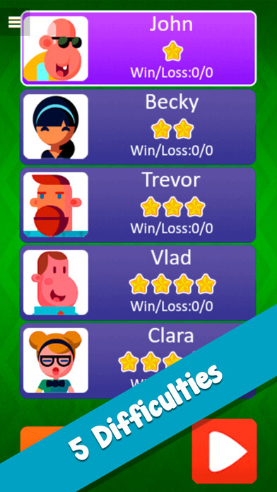 Emulate iPhone app Gin Rummy - Card Game using MyAndroid