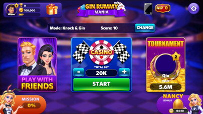 Emulate iPhone app Gin Rummy Mania using MyAndroid