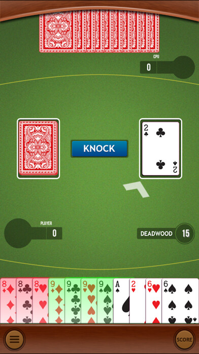 Emulate iPhone app Gin Rummy Pro™ using MyAndroid