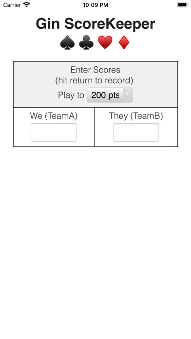 Emulate iPhone app Gin ScoreKeeper using MyAndroid
