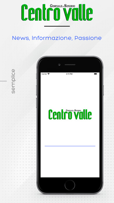 Emulate iPhone app Giornale di Sondrio using MyAndroid