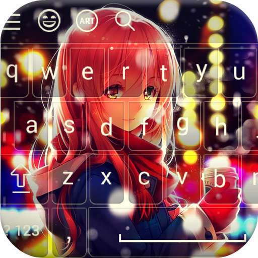 Girl Anime Keyboard Theme