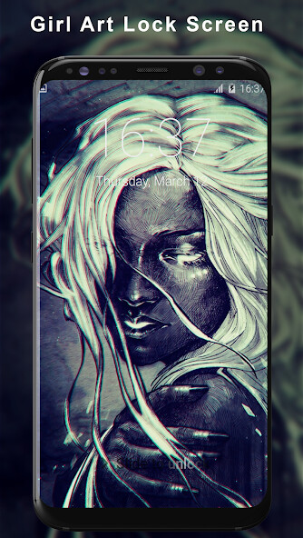 Run android online APK Girl Art Pattern Lock Screen from MyAndroid or emulate Girl Art Pattern Lock Screen using MyAndroid