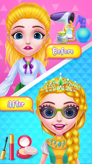 Emulate iPhone app Girl At Hair Beauty Salon using MyAndroid Emulate iPhone app Girl At Hair Beauty Salon using MyAndroid