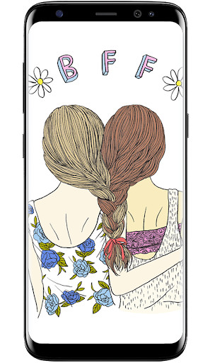 Run android online APK Girl BFF Wallpaper from MyAndroid or emulate Girl BFF Wallpaper using MyAndroid